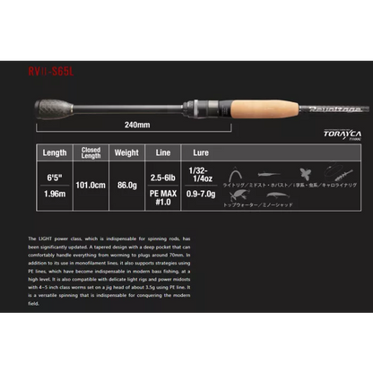 Vara Jackall Revoltage 65L (molinete)